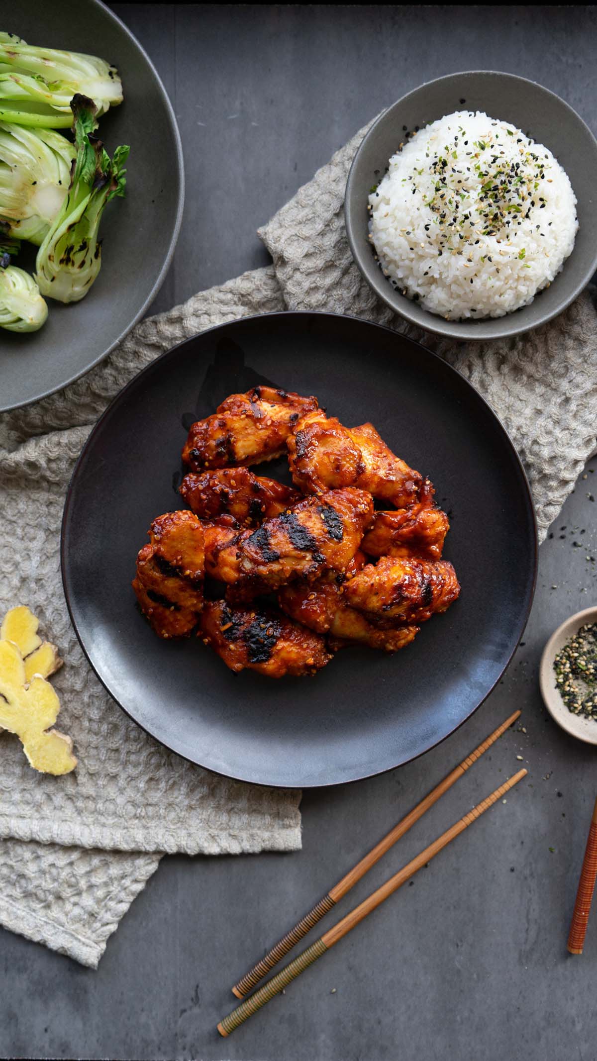 Korean BBQ Wings - Cooking Like Kate