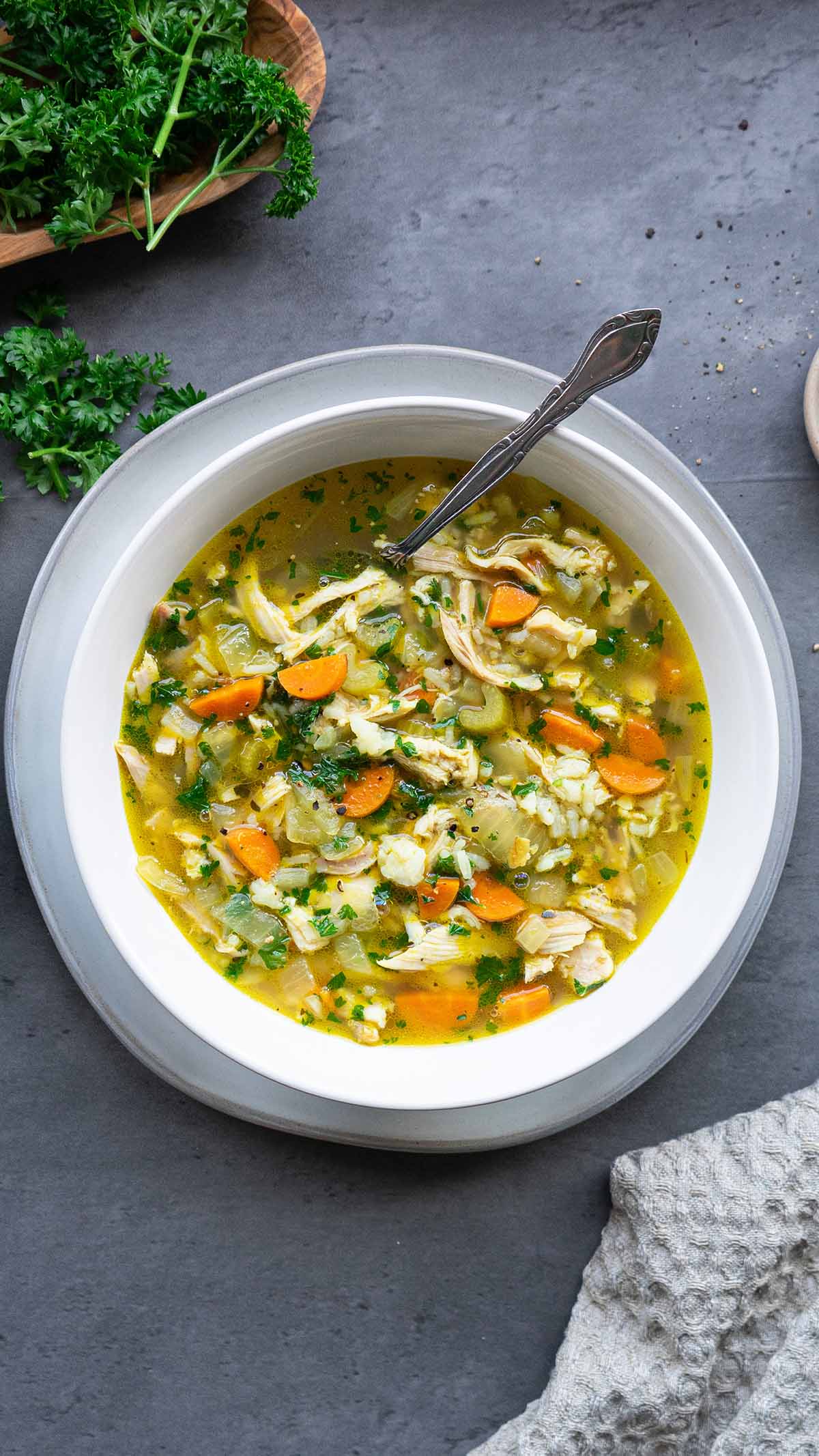 Leftover Roast Chicken Curry Soup - Cooking Like Kate